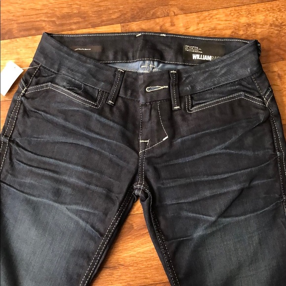 3 🟪 for $40 
William Rast dark wash Jeans Straight size 28 - Picture 4 of 9